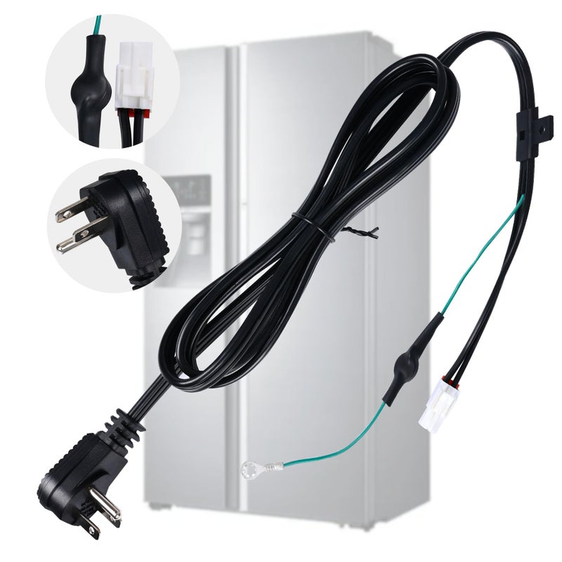 Elyaspedy 2025 Upgraded 3903-001003 3903-000519 Refrigerator Power Cord For Samsung,Compatible With Rh29H8000Sr/Aa-00, Rf261Beaeww/Aa-01 Etc,Replace Fridge Power Cord 3903-000786 3903-000796 Etc - Image 1